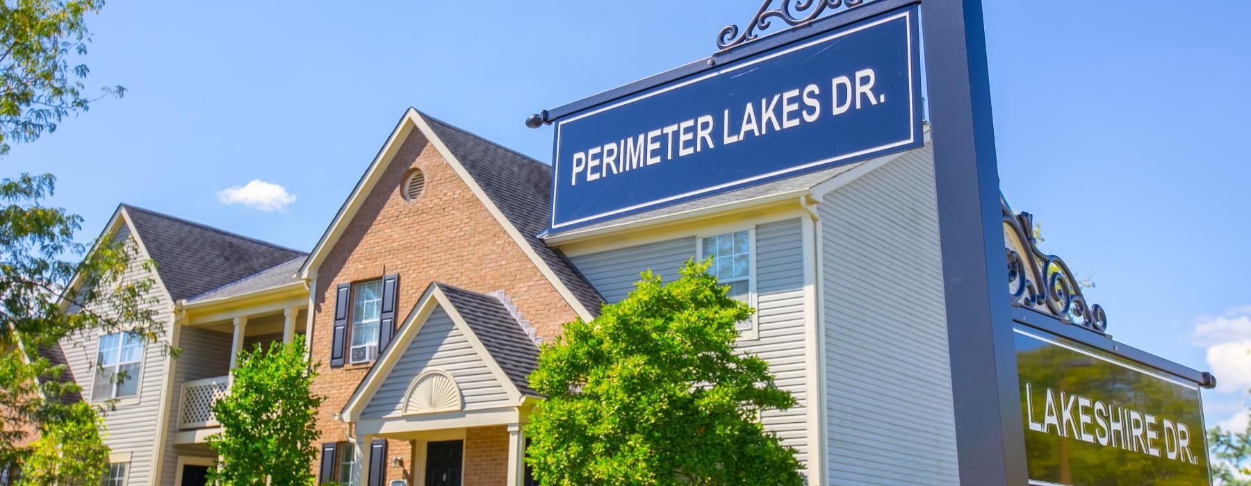 a building with a sign on it